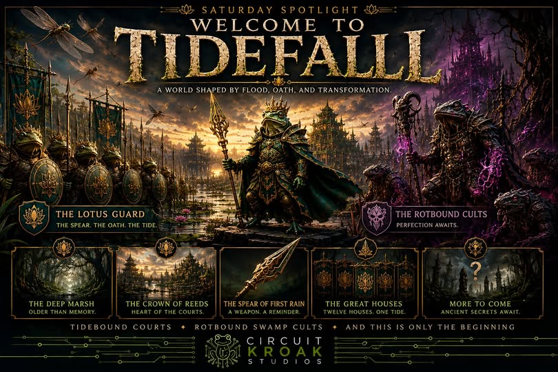 Tidefall fantasy world overview artwork